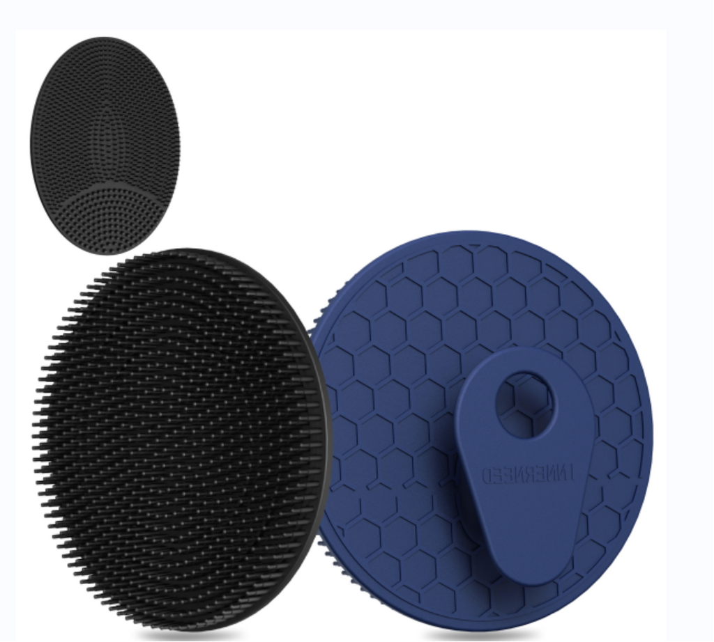 SJ-023 Silicone Bath Brush Set – 2 or 3-Pack with Free Face Brush