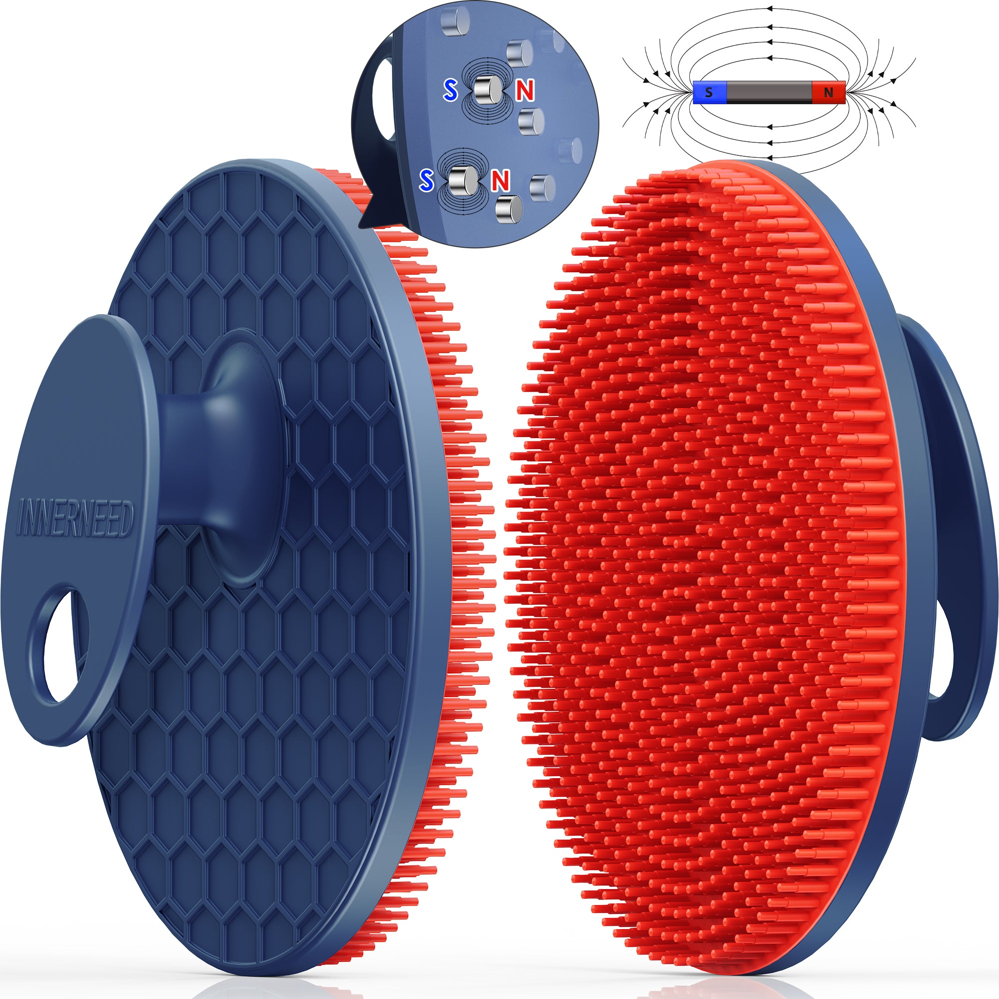 Magnetic Silicone Bath Brush – Easy Storage & Gentle Cleaning
