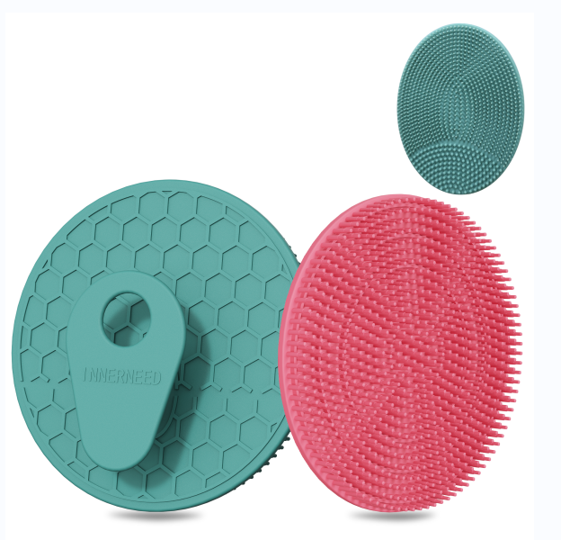 SJ-023 Silicone Bath Brush Set – 2 or 3-Pack with Free Face Brush