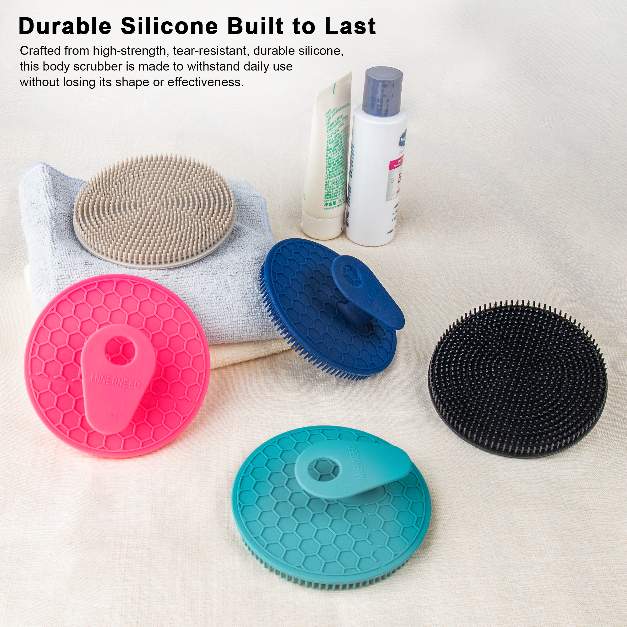 SJ-23 Silicone Bath Brush – Gentle, Effective & Spa-Like Cleansing