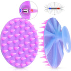 Translucent Magnetic Silicone Bath Brush | Gentle Clean & Easy Storage