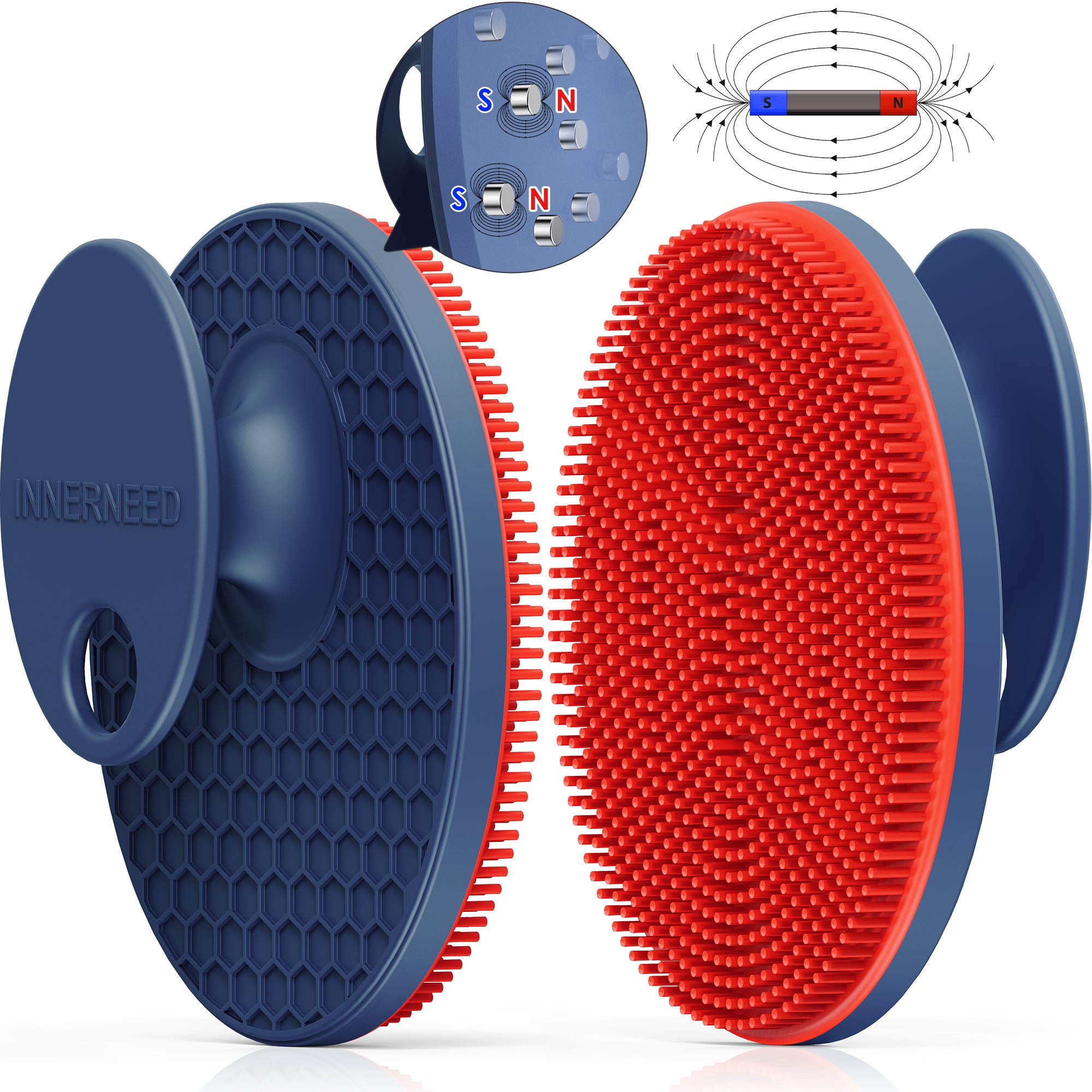 Magnetic Silicone Facial Cleansing Brush – Deep Clean & Compact Storage
