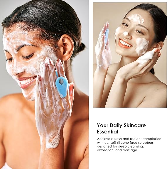 SJ-022 Magnetic Silicone Facial Cleansing Brush – 4-Pack & 6-Pack Bundles | Deep Clean & Compact Storage
