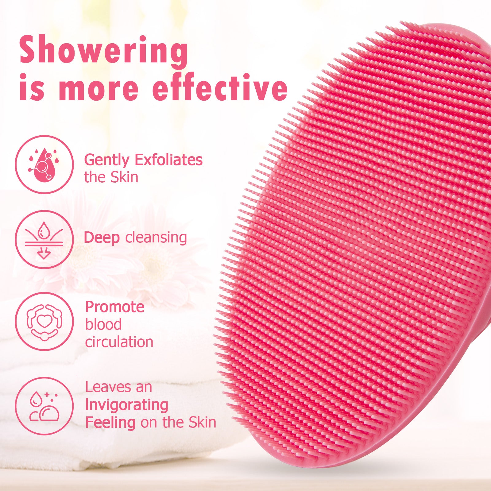 SJ-012 Handheld Oval Bath Brush – Effective, Ergonomic & Skin-Friendly