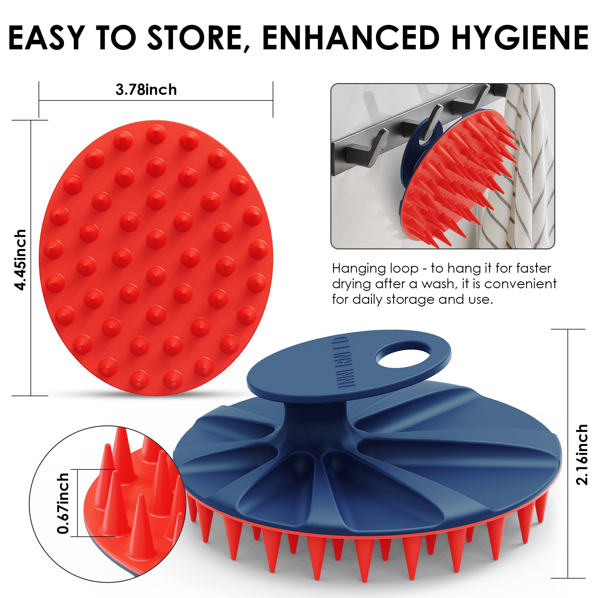 Magnetic Scalp Massager Brush | Soft Silicone Bristles