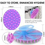 SJ-021 Translucent Magnetic Silicone Scalp Brush | Gentle Cleansing, Improves Circulation & Scalp Health