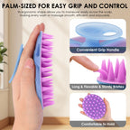 SJ-021 Translucent Magnetic Silicone Scalp Brush | Gentle Cleansing, Improves Circulation & Scalp Health