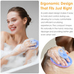 Translucent Magnetic Silicone Bath Brush | Gentle Clean & Easy Storage