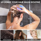 SJ-021 Translucent Magnetic Silicone Scalp Brush | Gentle Cleansing, Improves Circulation & Scalp Health