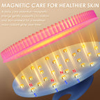 Translucent Magnetic Silicone Bath Brush | Gentle Clean & Easy Storage