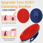 Magnetic Silicone Bath Brush – Easy Storage & Gentle Cleaning