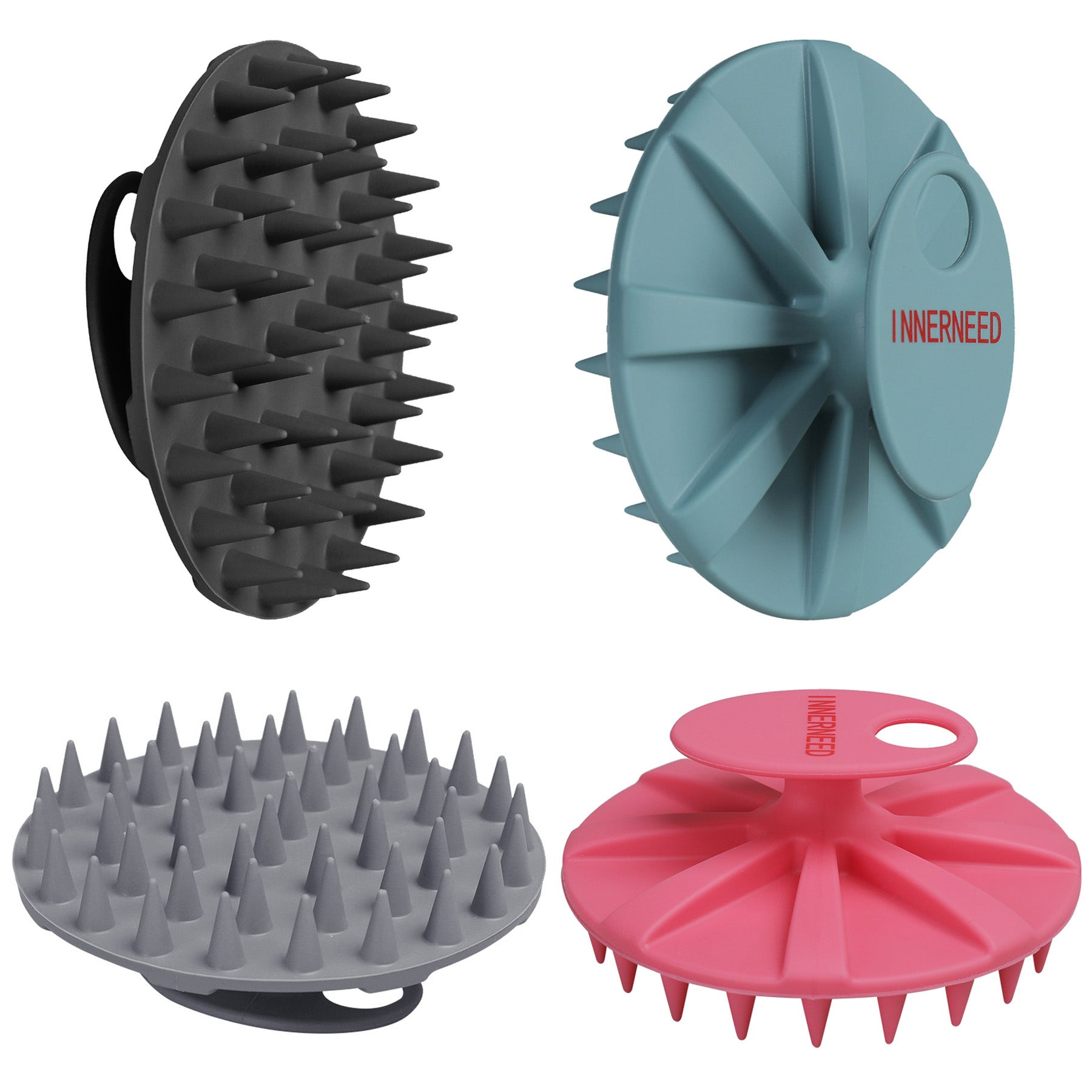 SJ-04 Scalp Massager Brush | Soft Silicone Bristles for Gentle Hair & Scalp Care
