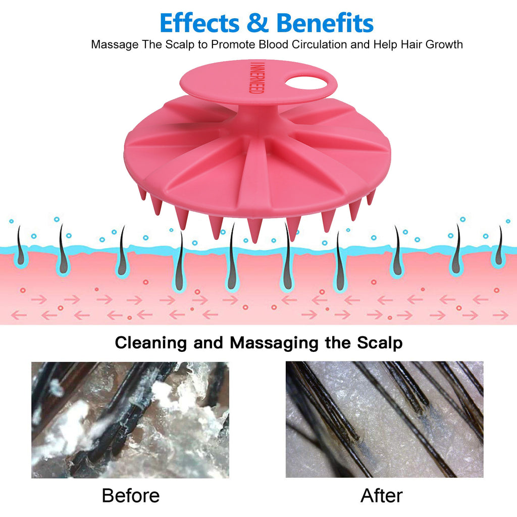 SJ-04 Scalp Massager Brush | Soft Silicone Bristles for Gentle Hair & Scalp Care