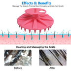 SJ-04 Scalp Massager Brush | Soft Silicone Bristles for Gentle Hair & Scalp Care