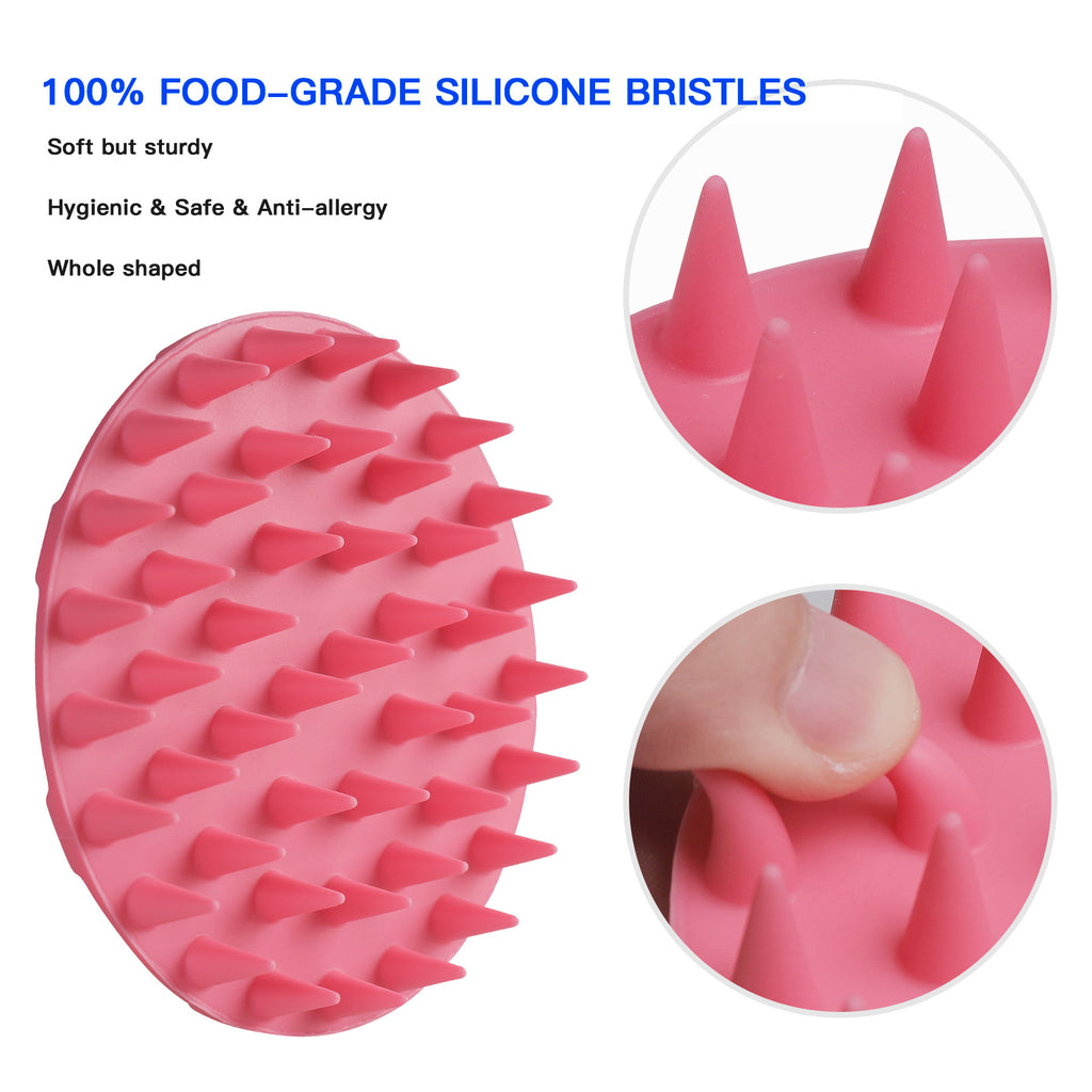 SJ-04 Scalp Massager Brush | Soft Silicone Bristles for Gentle Hair & Scalp Care